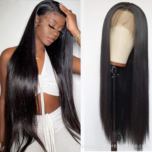 Raw Indian Virgin cuticle aligned hair Lace Frontal Closure Wigs For Black Women Natural 100% Human Hair Full Hd Lace Front wig